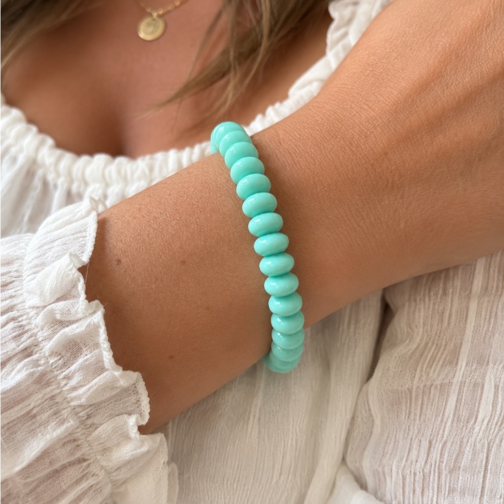 Turquoise Plastic Bangle Bracelet